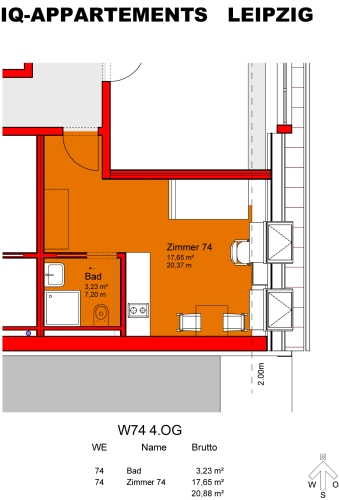 Grundriss Apartment