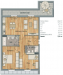 Grundriss - WE19 - I Dachgeschoss-Traum – 3-RW im Neubau mit Terrasse I Parkett I 2 Bäder I Einbauküche möglich I TG-SP I