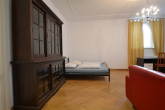 Wohnen-/ Schlafbereich - Wohnen am Park und und der Uni I Musikviertel I Appartment I Einbauküche I Möbliert