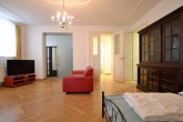 Wohnen-/ Schlafbereich - Wohnen am Park und und der Uni I Musikviertel I Appartment I Einbauküche I Möbliert