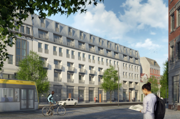 Wohnen mit Weitblick I modernes 1-Raum-Apartment mit EBK, 04277 Leipzig, Etagenwohnung