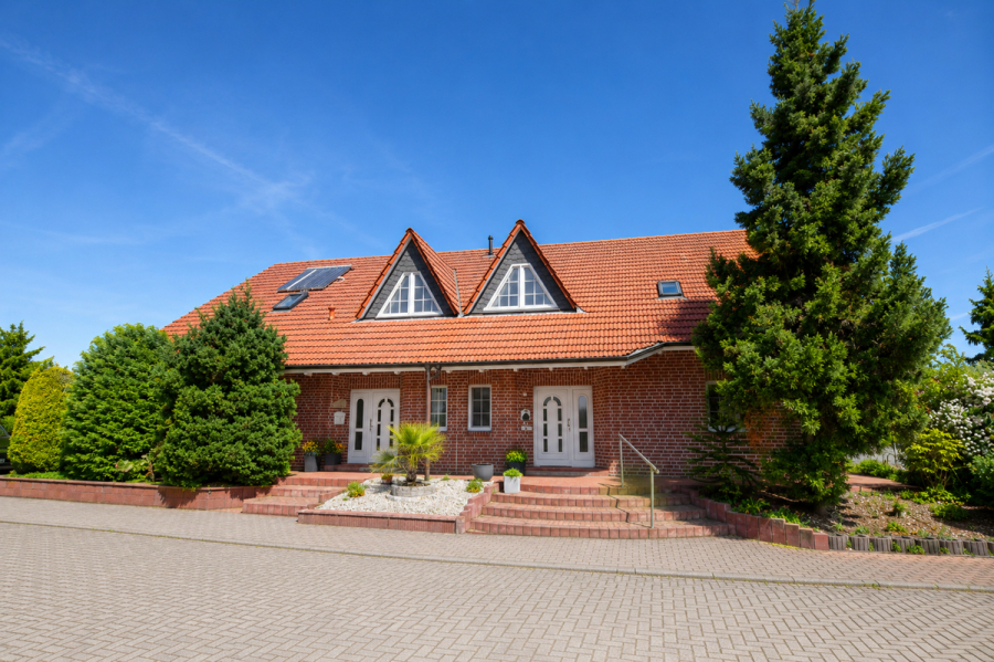 Ansicht des Doppelhauses