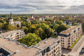 Luftbild - I QUARTIER am Schönefelder Schloß I gemütliche 2-RW I Duschbad I Parkett I Balkon I