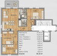 Grundriss - I gemütliche 4-RW in Plagwitz I 2 Bäder I Balkon I Parkett I Stellplatz I
