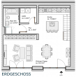 Erdgeschoss - I Loft Wohnung im Rius Carré I Gartenhaus I Einbauküche I erstklassige Ausstattung I