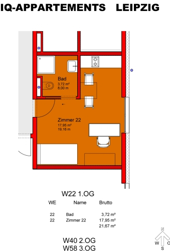 Grundriss Apartment