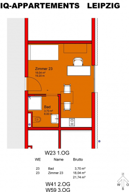 +++ iQ Apartments – Möblierte Wohnung in Leipzig +++, 04317 Leipzig, Etagenwohnung