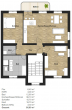 Grundriss - I Traumhafte 3-RW I Einbauküche I Fussbodenheizung I Parkett I Balkon I