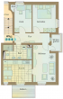 Grundriss - I Selbstnutzung I Balkon + Wintergarten I Aussenstellplatz Fussbodenheizung I Parkett I Wanne und Dusche I