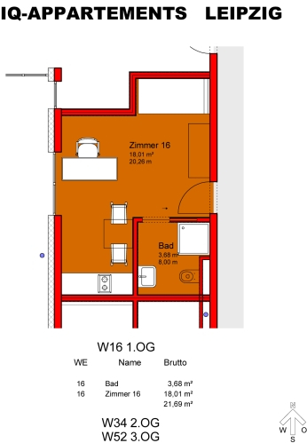 Grundriss Apartment