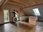 Wohn-/ Essbereich Obergeschoss - Ferienhaus in Nähe zur Ostsee! Tolles Reetdachhaus in Polen direkt im Gardna Park